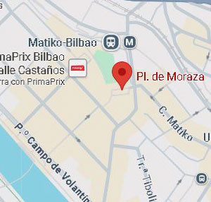 BiziEskola en Plaza Moraza en Bilbao