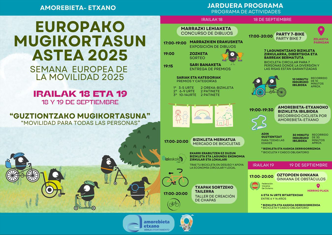 Programa actividades Amorebieta 2025